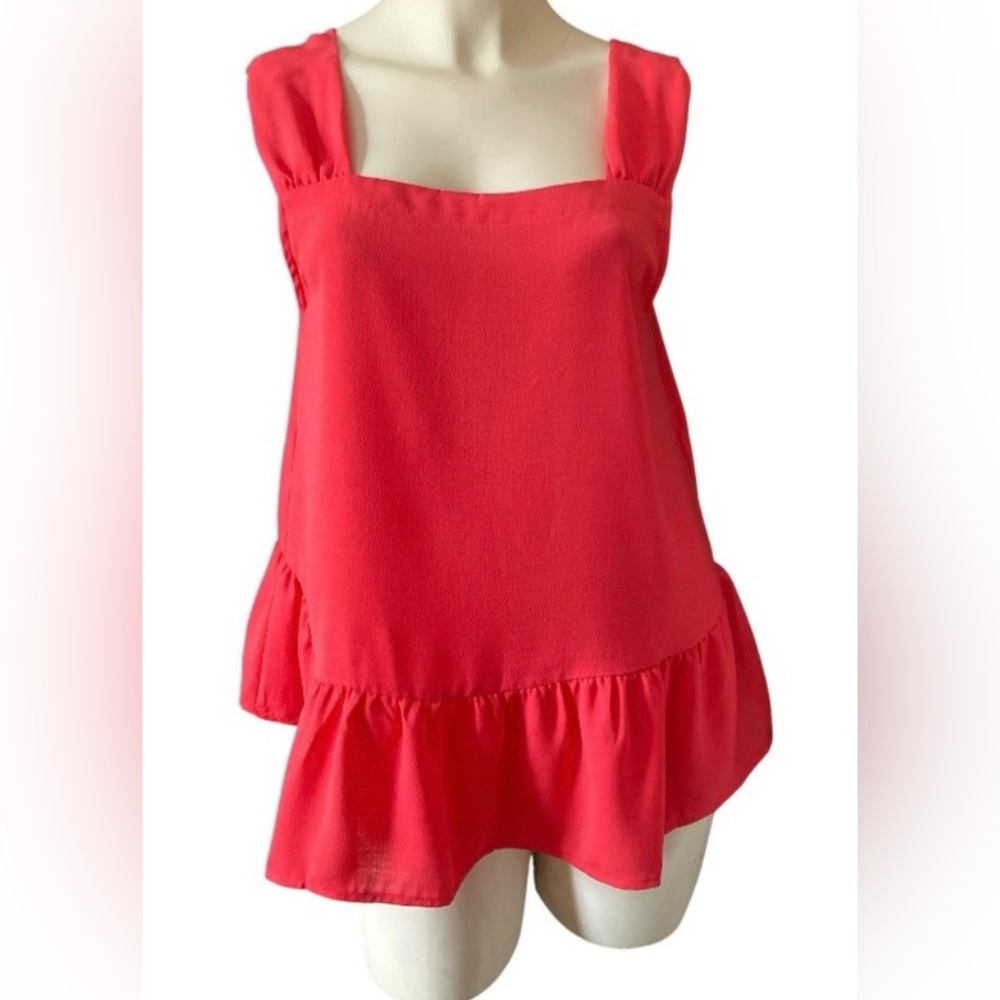 Loft Peplum Sleeveless Blouse Tank petite small